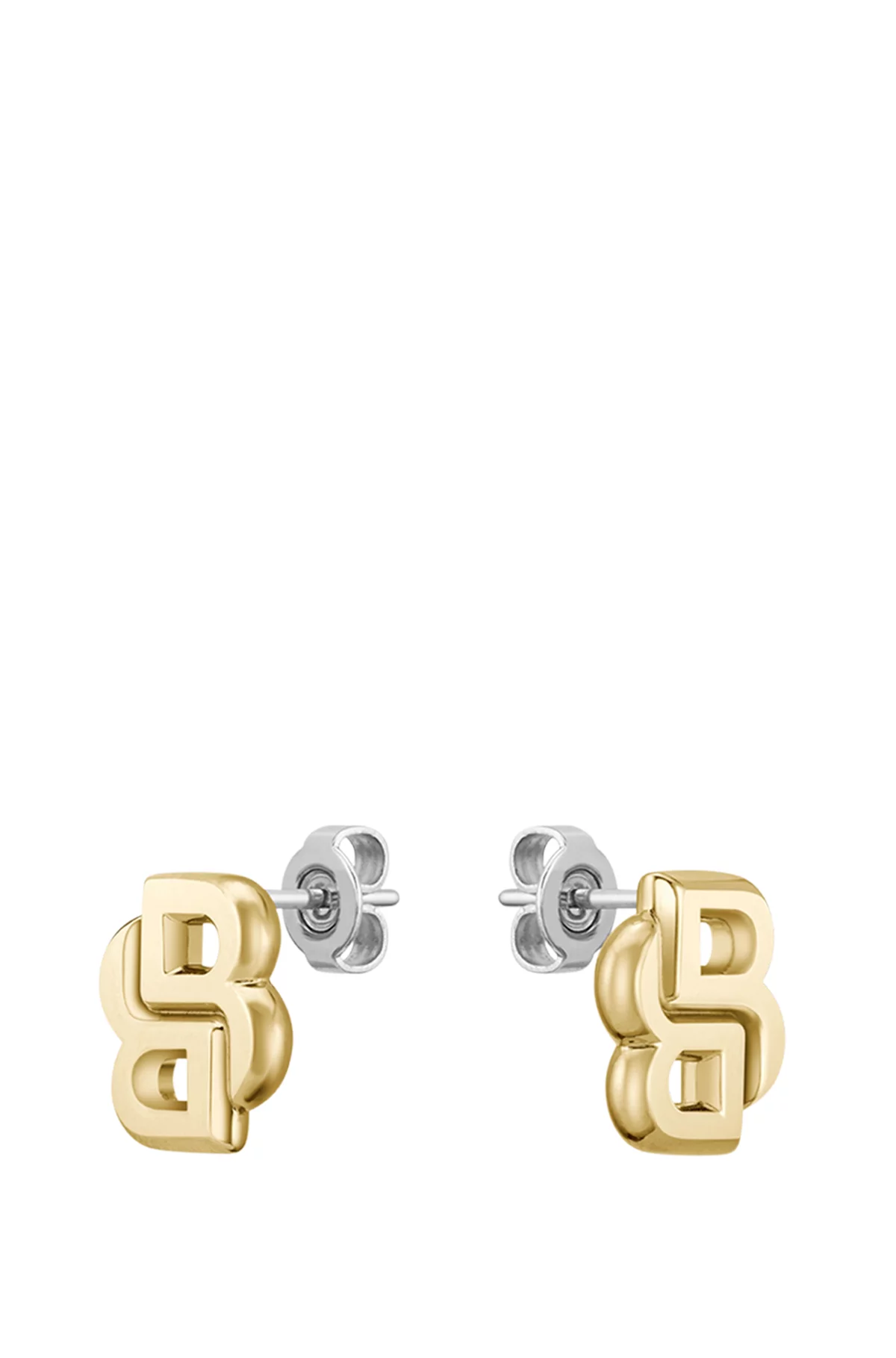 GOLD-TONE EARRINGS WITH DOUBLE B MONOGRAM