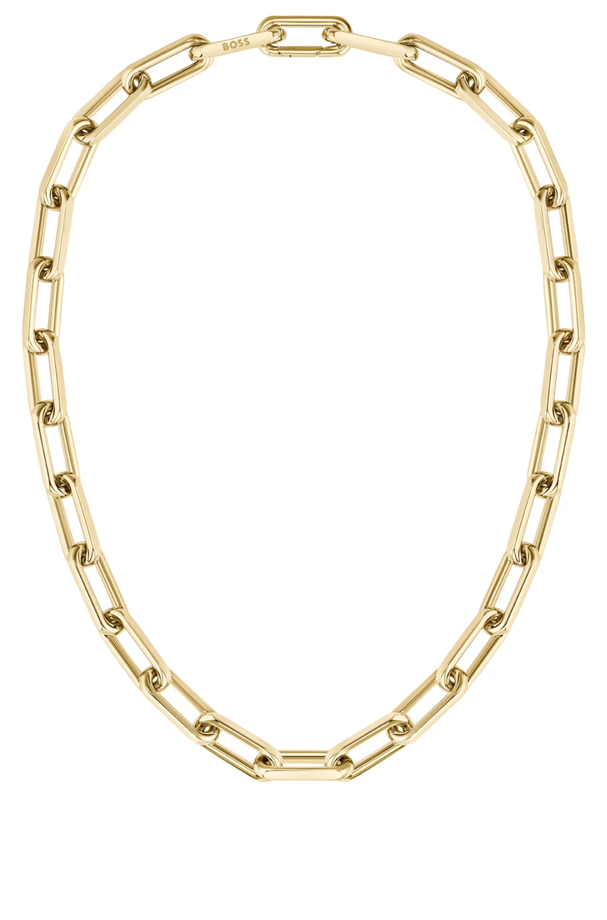 GOLD-TONE NECKLACE WITH BRANDED LINK