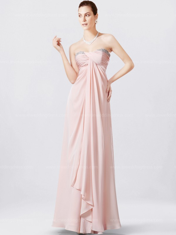 Gorgeous Strapless Chiffon bridesmaid Dress BR026