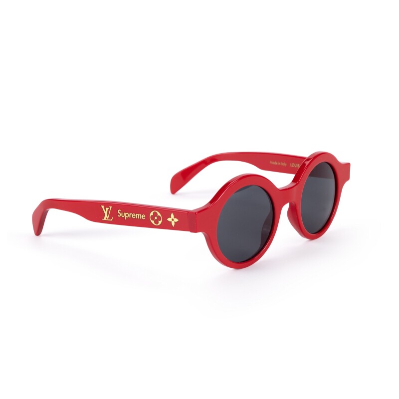 Louis Vuitton x Supreme Downtown Red Sunglasses