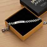 Stainless Steel Men’s Bracelet With Engraving In 316 Stainless Steel