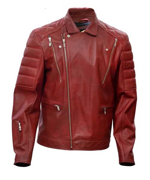 Arogon – Red Men’s Leather Jacket