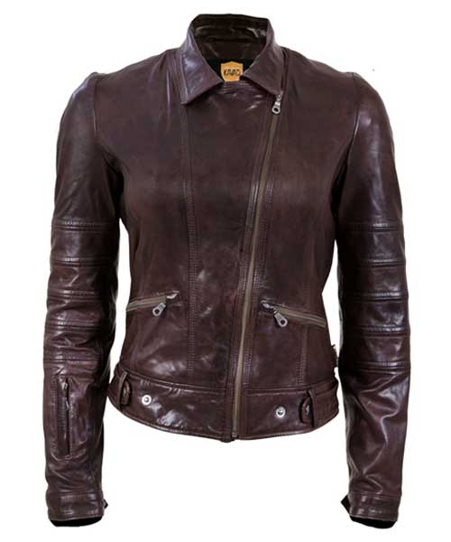 Paris Brown Womens Leather Jacket – 40% OFF