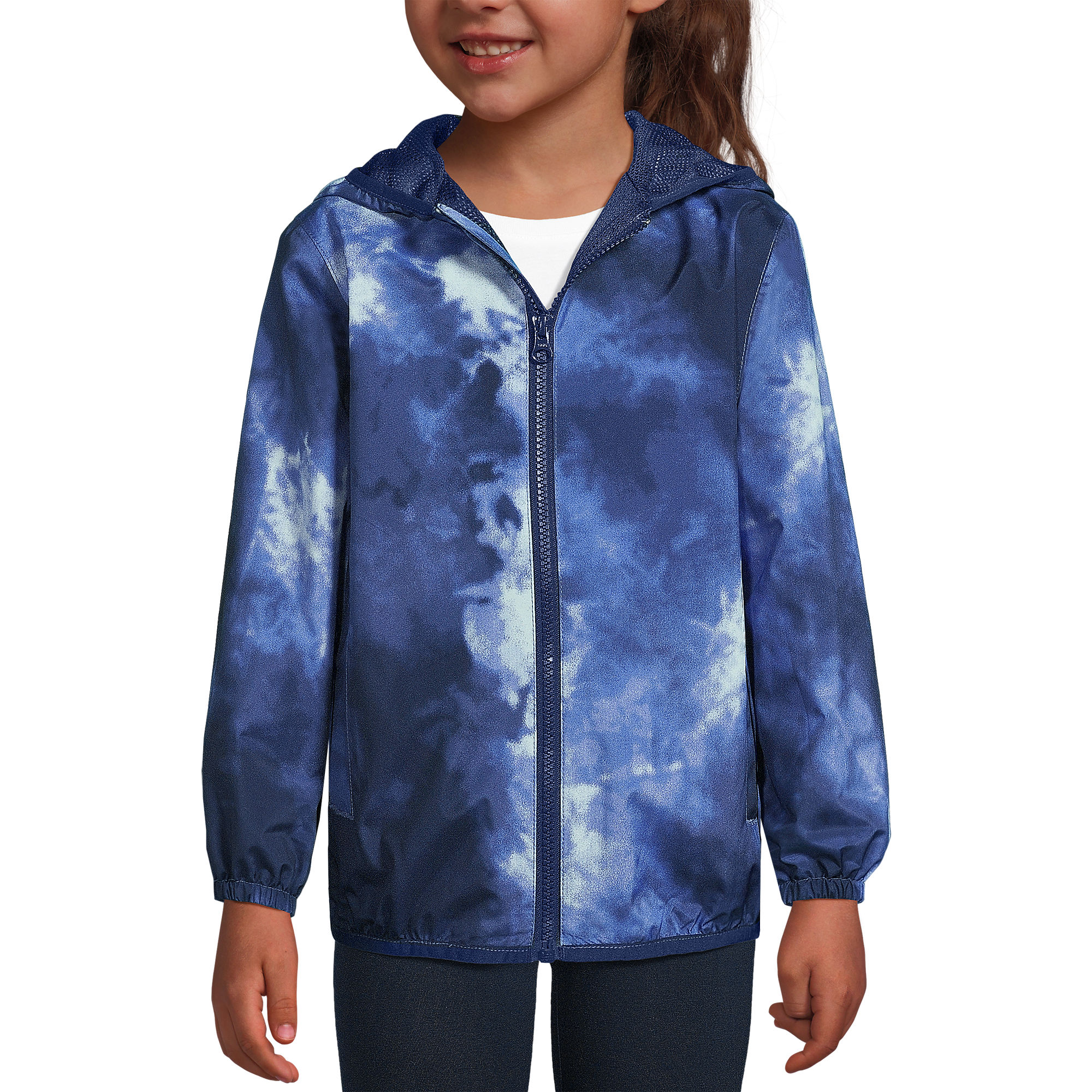 Kids Waterproof Hooded Packable Rain Jacket