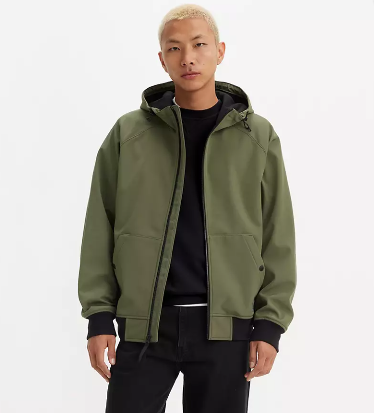 SOFT SHELL HOODIE BOMBER JACKET