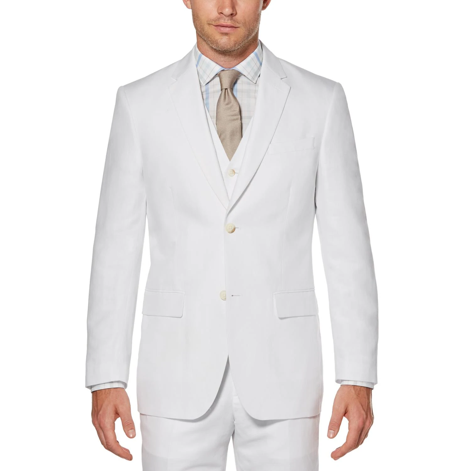 Linen Cotton Twill Suit Jacket PERRY ELLIS