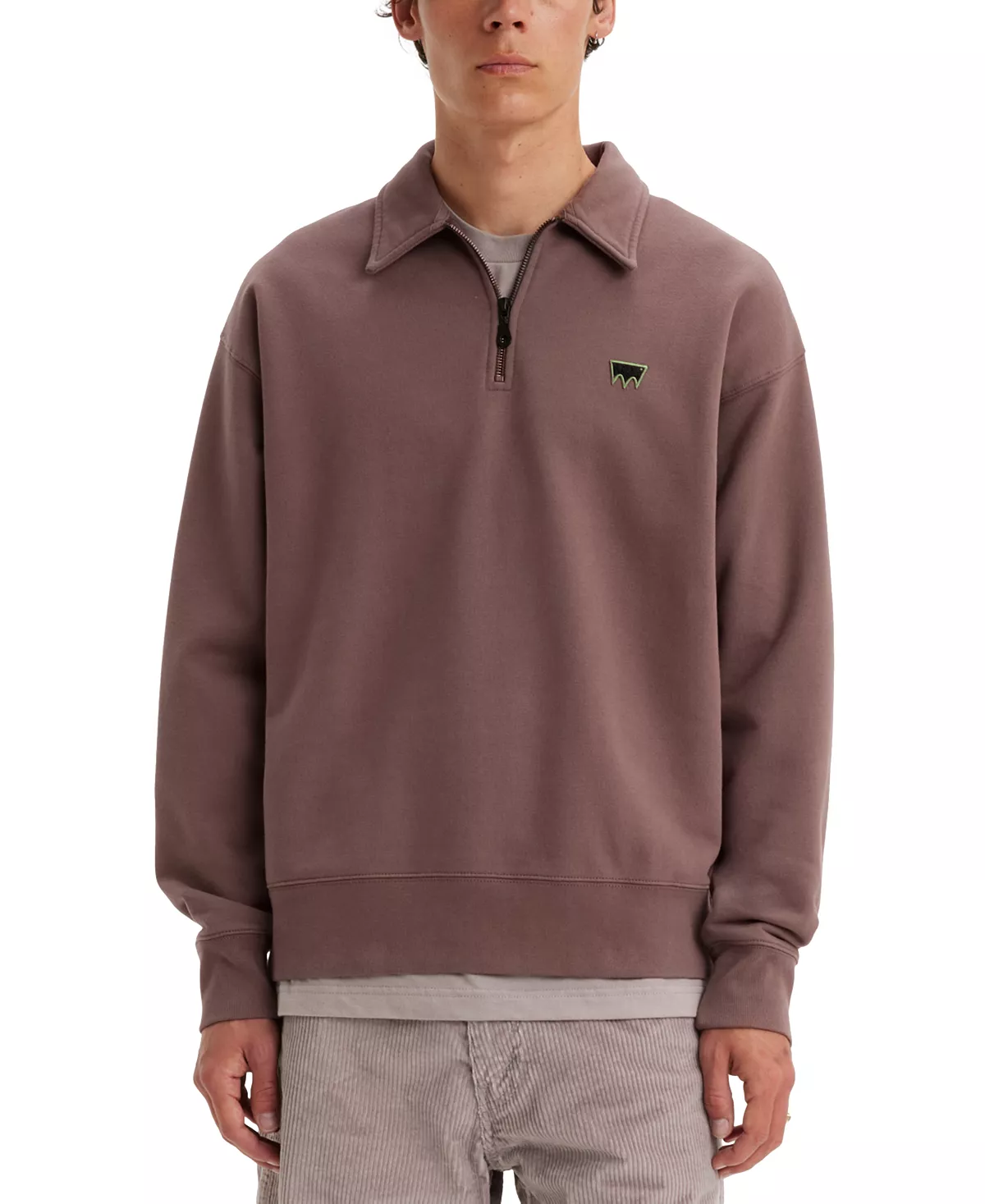 LEVI'S Men's Relaxed-Fit Quarter-Zip Sweatshirt