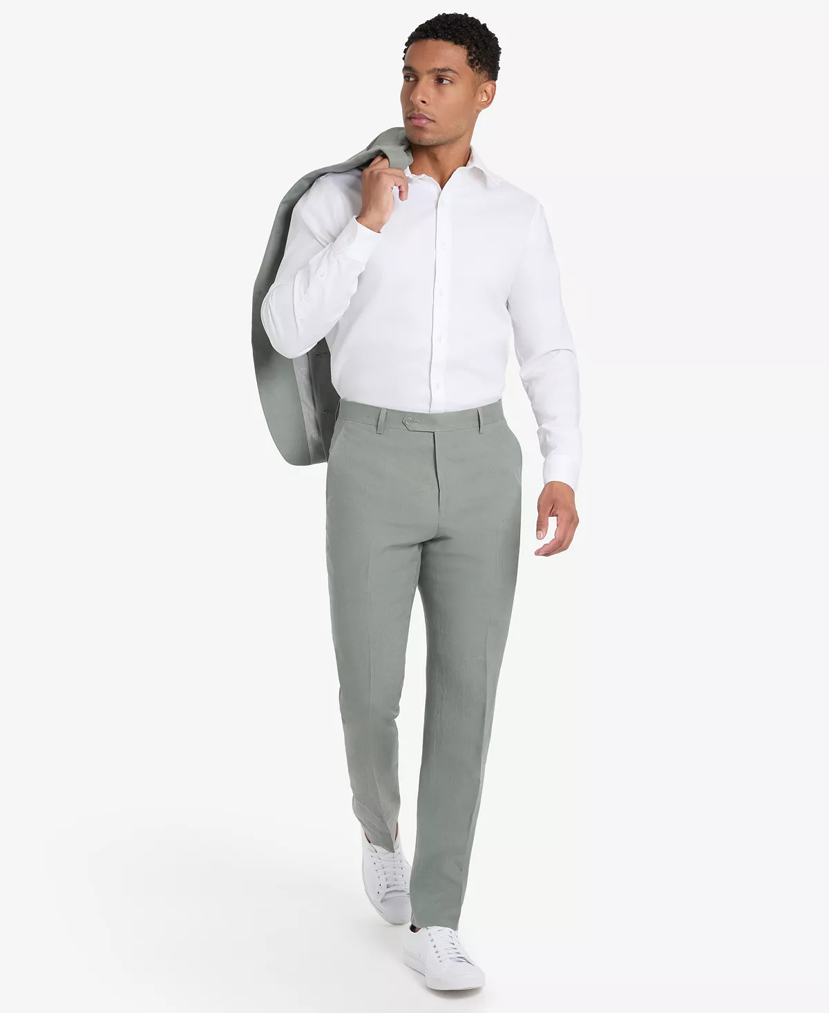 TOMMY HILFIGER Men's Modern-Fit Linen Pants