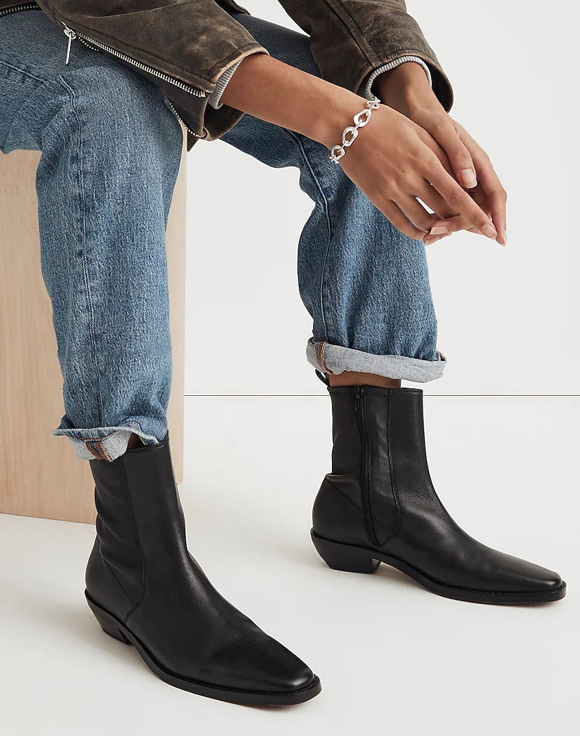 The Idris Ankle Boot in Leather