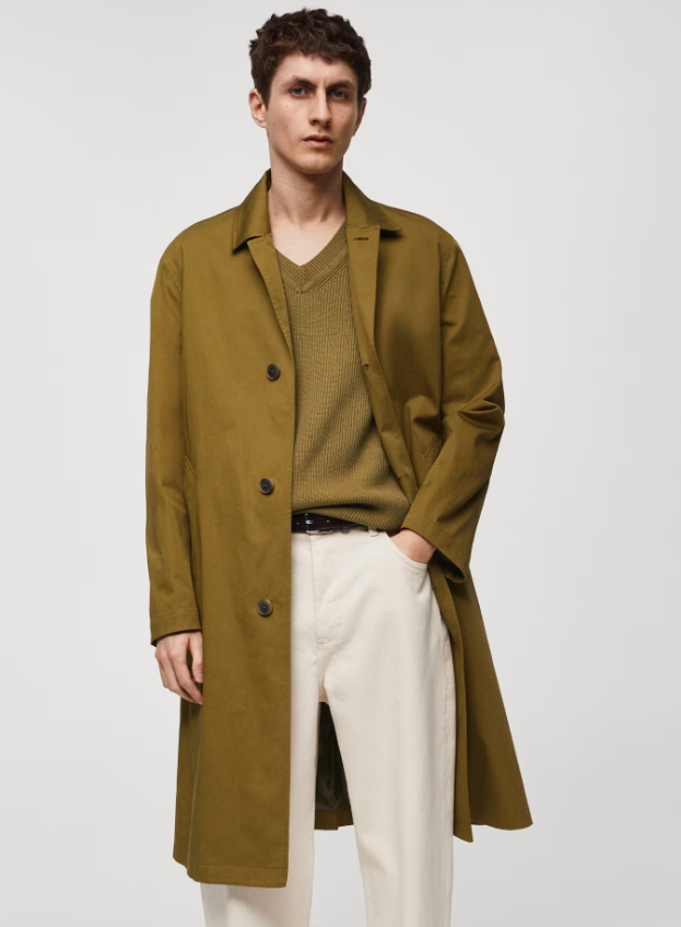 Classic cotton trench coat