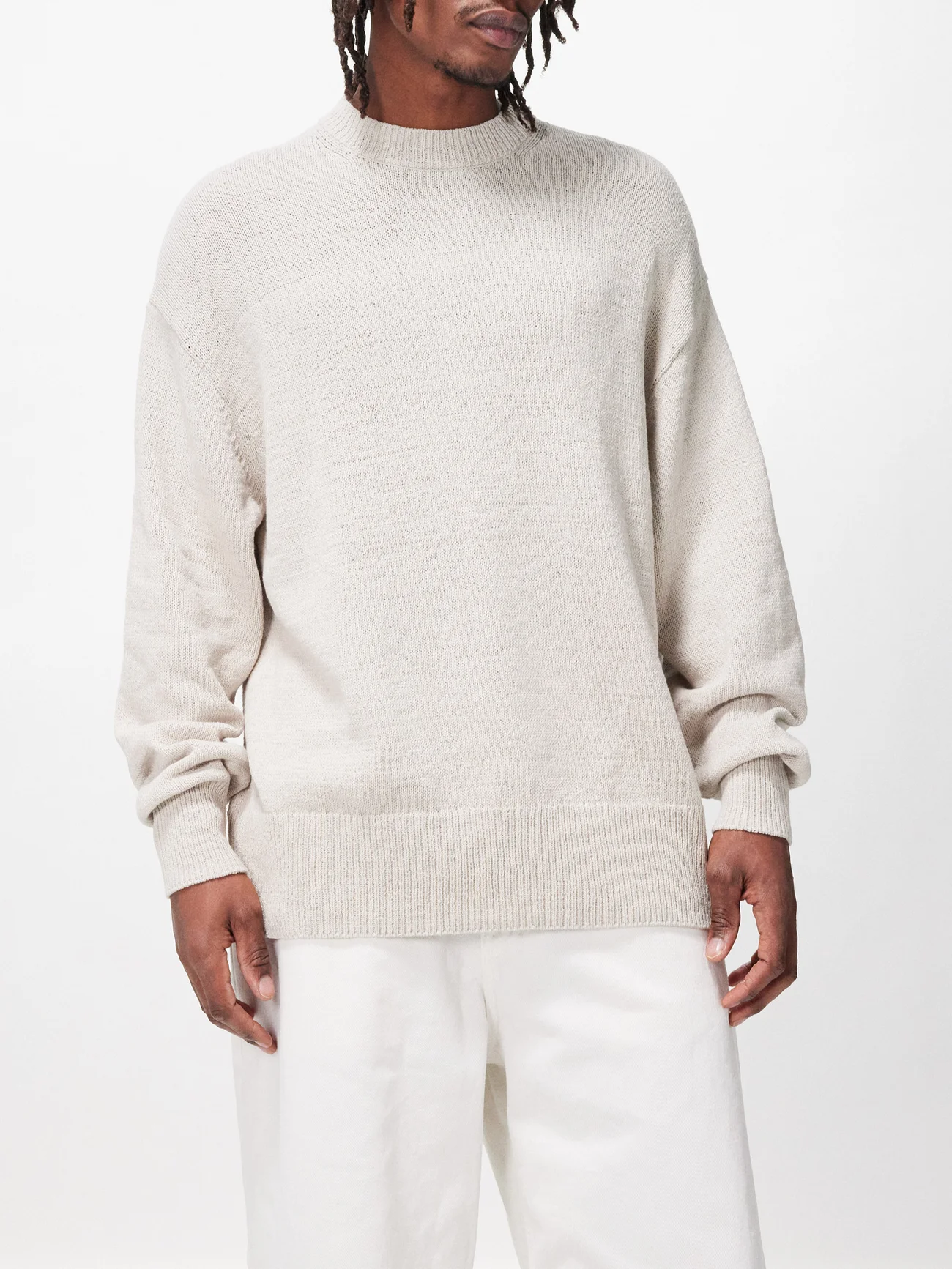 Studio Nicholson Crew-neck cotton-blend knit sweater