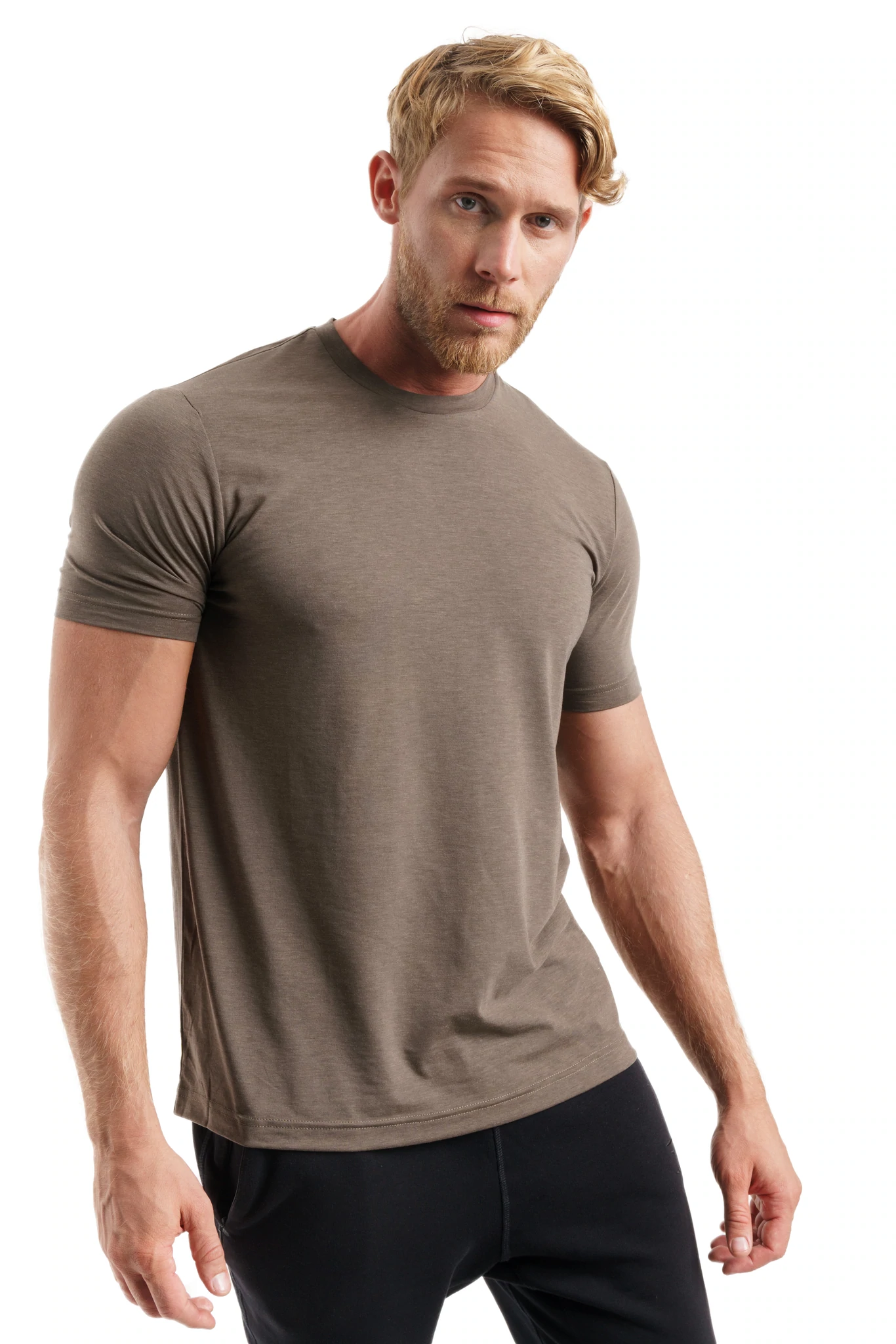 Turtle Green Merino Wool T-Shirt Mens - 100% Organic Merino Wool Undershirt Lightweight Base Layer