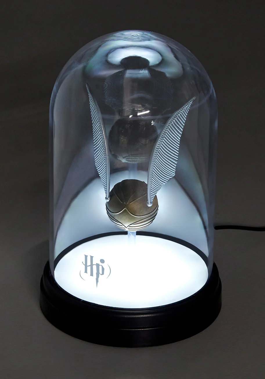 Enchanted and Encased Golden Snitch Table Lamp