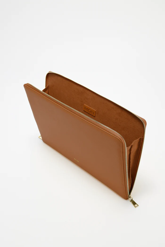 16" PADDED LEATHER LAPTOP CASE