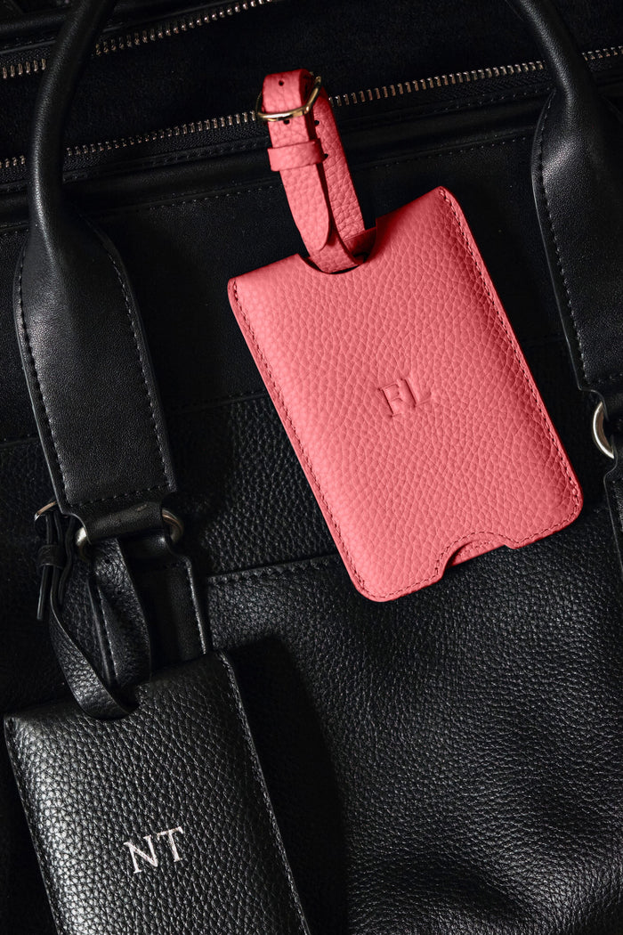 PERSONALISED LEATHER LUGGAGE TAG
