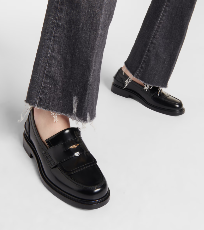 TOD'S Leather penny loafers