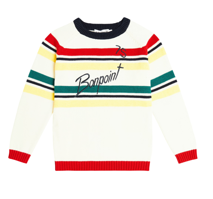 BONPOINT Florencio logo cotton sweater