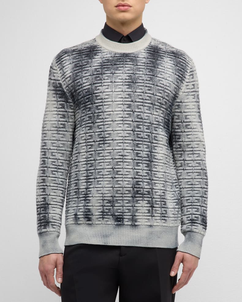 Givenchy Men's 4G Tie-Dye Sweater