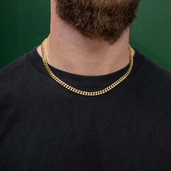STATEMENT  Cuban Link Chain Gold Necklace 9mm