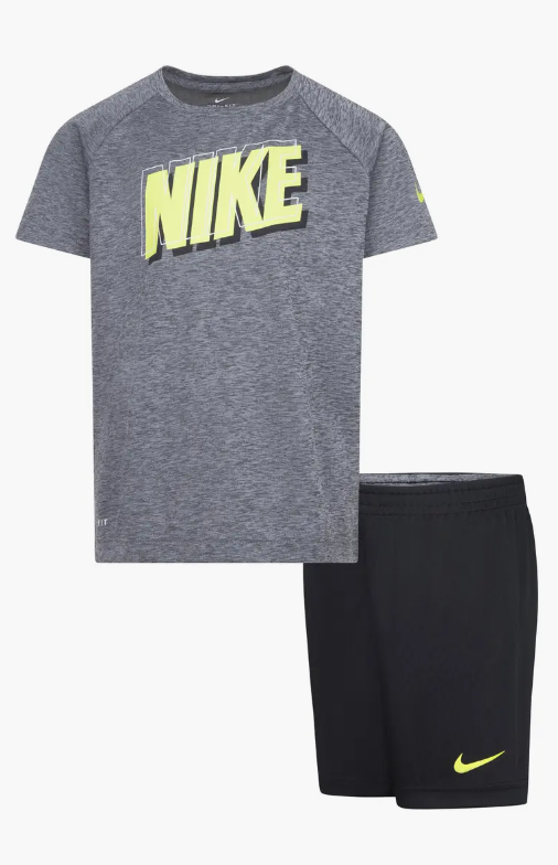 Kids' Dri-FIT T-Shirt & Shorts Set Nike Little Boy