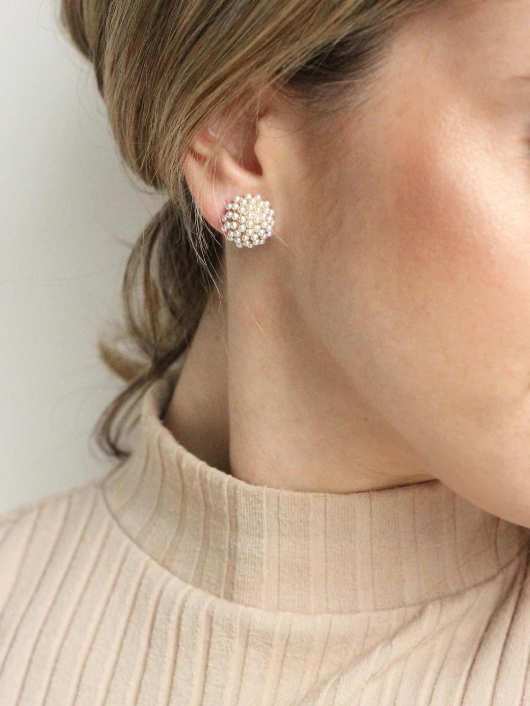 Pearl Pave Studs