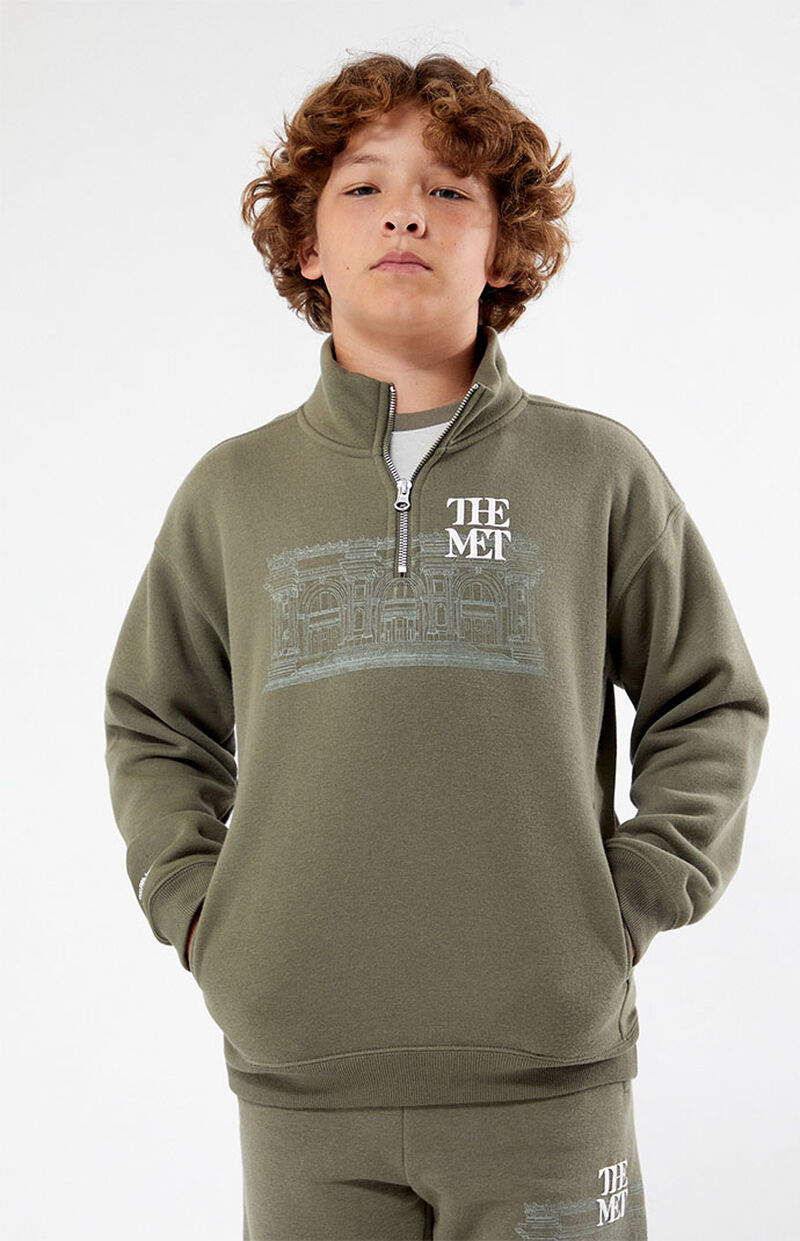 The Met x PacSun Kids Museum Half Zip Sweatshirt