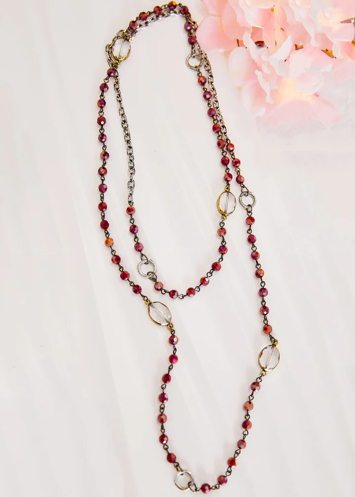 Tiana Long Beaded Necklace