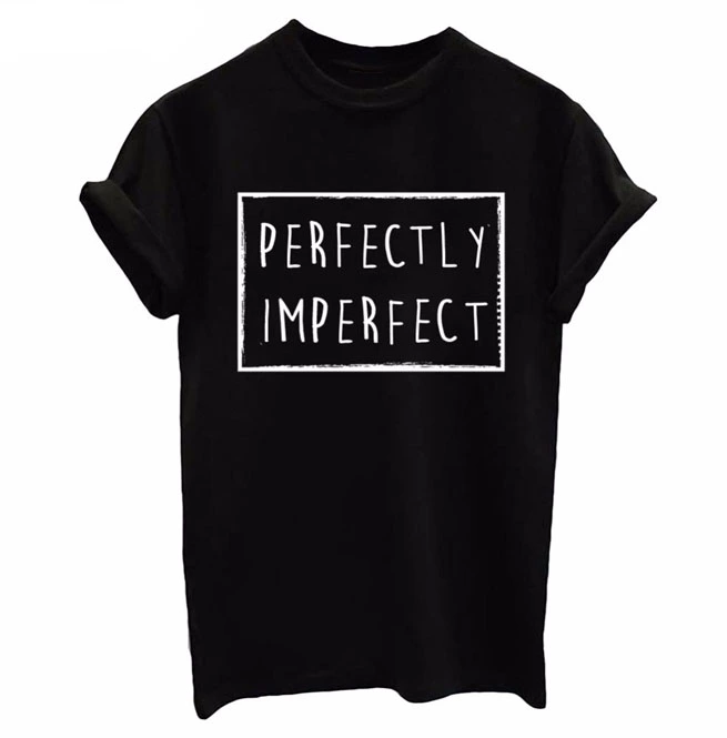 Punk Pin-up Perfectly Imperfect Print Short Sleeve Tee Shirt
