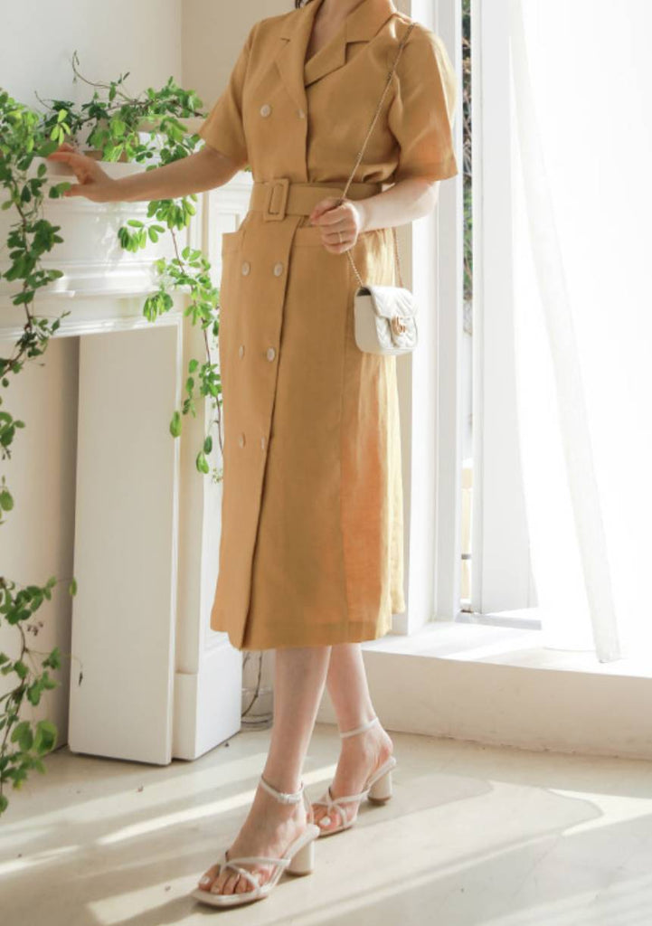 Absolutely Everything Linen Dress