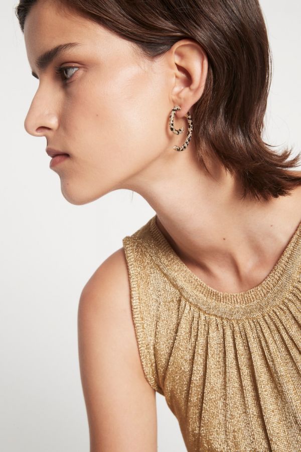 PAVE LUNA EARRING DEMARSON crystal encrusted convertible earrings