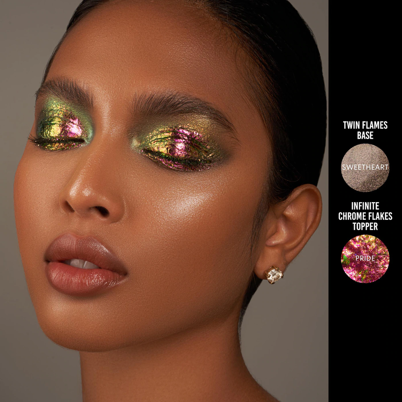 Danessa Myricks Beauty Infinite Chrome Flakes Multichrome Gel for Eyes & Face