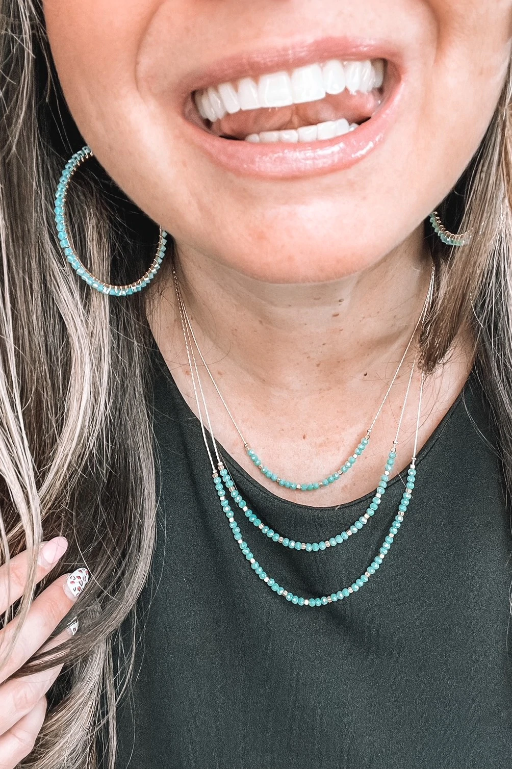 BECKHAM NECKLACE IN TURQUOISE