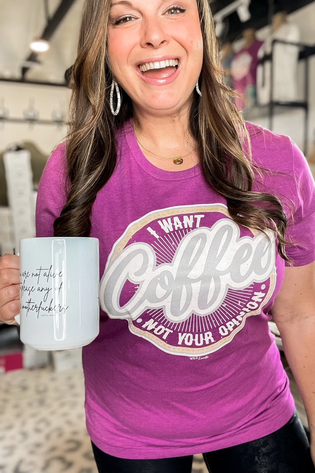 I WANT COFFEE NOT YOUR OPINION GRAPHIC TEE