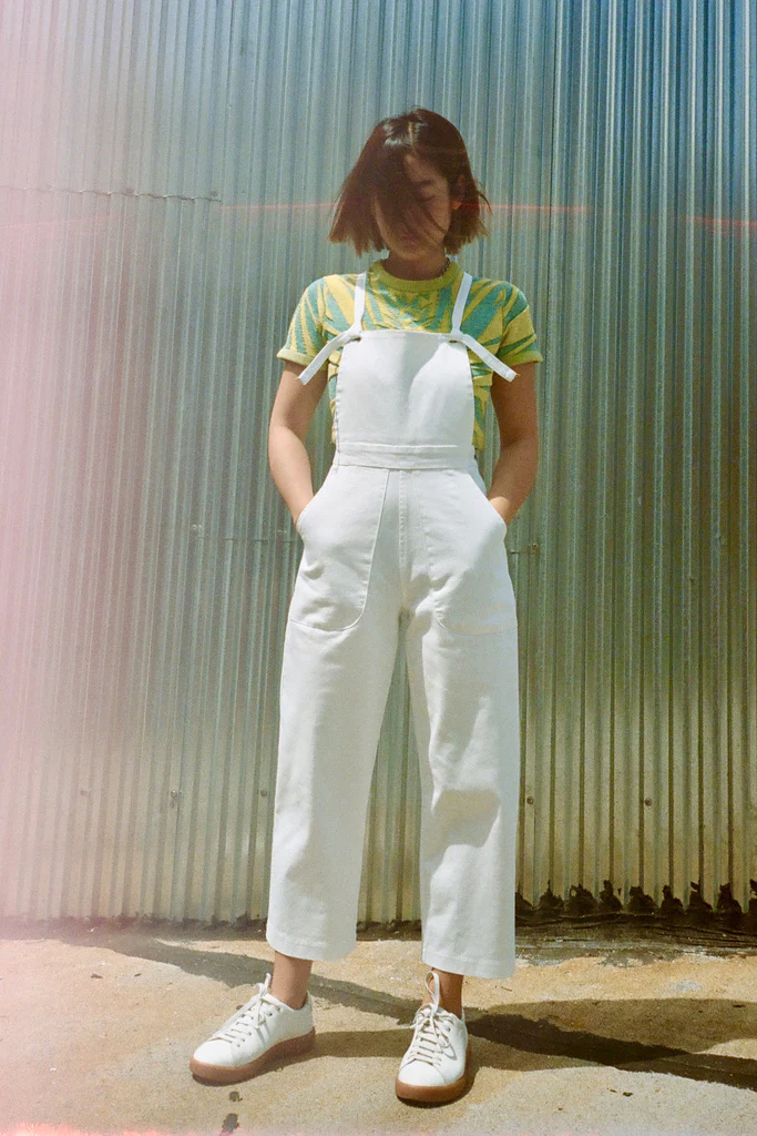 Loup  KNOT OVERALL (PETITE EXCLUSIVE) - WHITE
