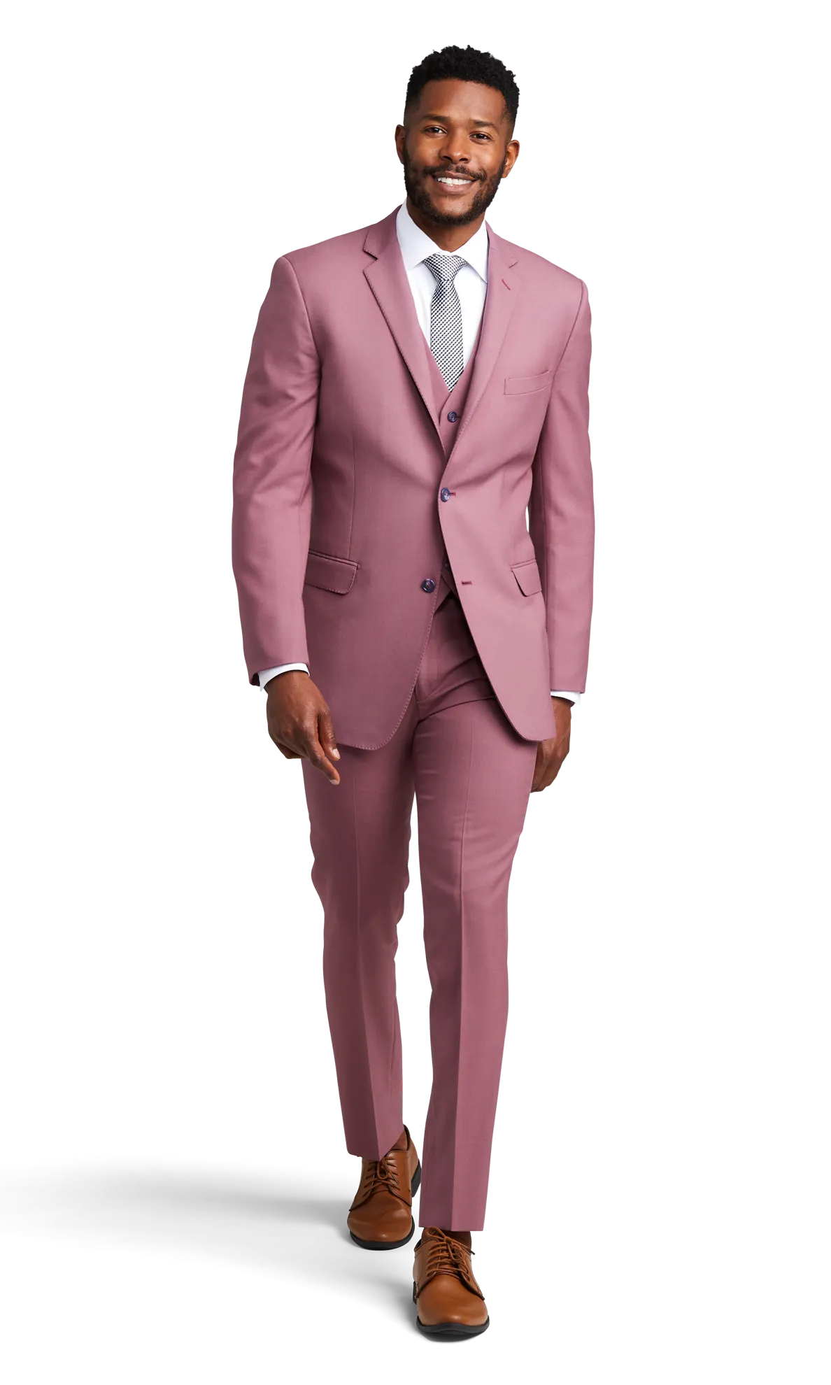 ROSE PINK VENICE SUIT BY MIDNIGHT BLUE-