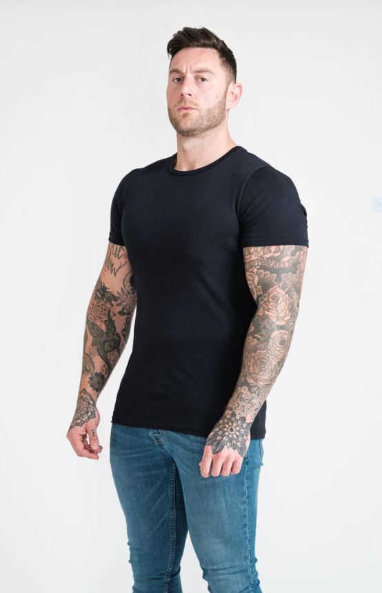 Navy Tapered Fit T-Shirt