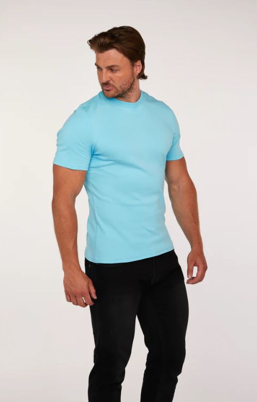 Turquoise Tapered Fit T-Shirt