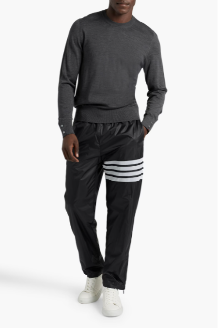 THOM BROWNE Striped ripstop track pants