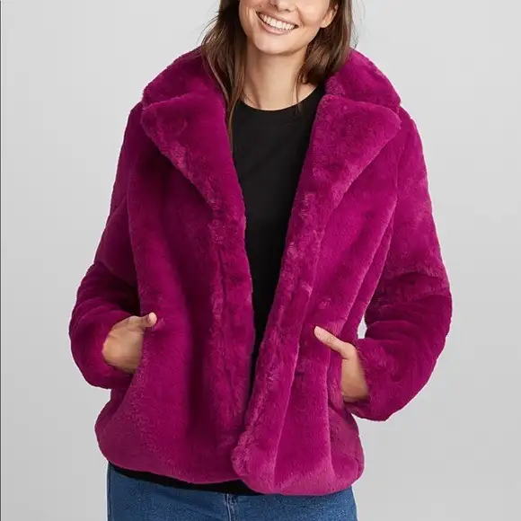 Women’s Lets Get Weird Faux Fur Jacket