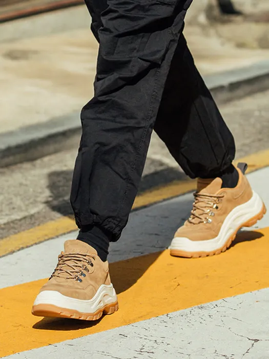 J.DAUL [MEN] Solid Walker Sneakers Tan