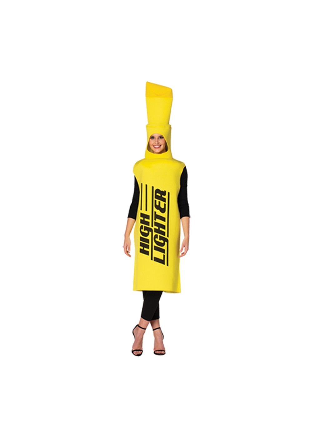 Yellow Highlighter Adult Costume