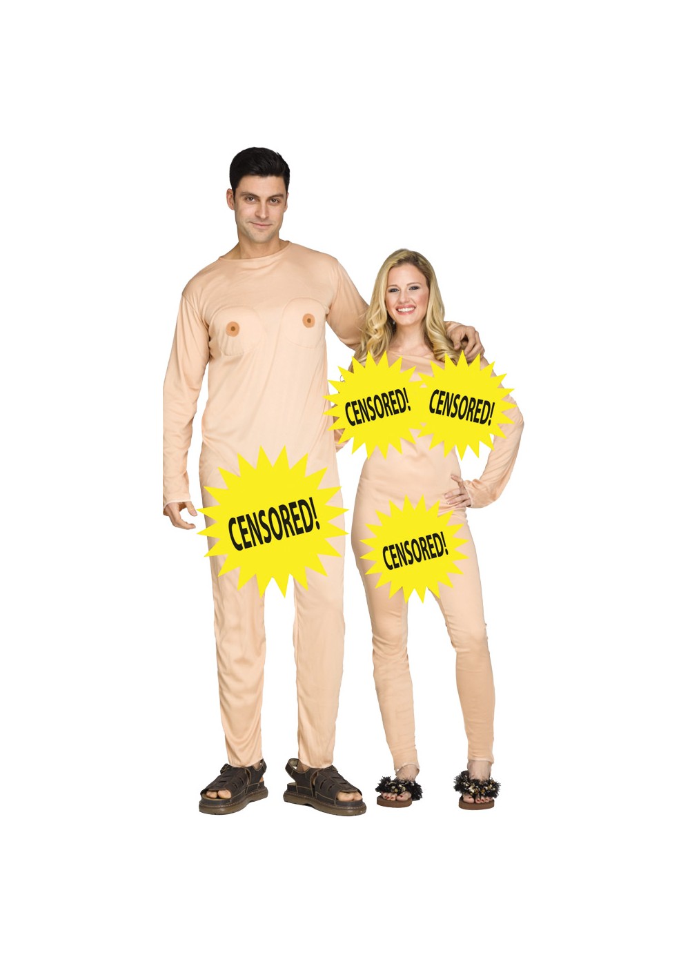Couples Nude Censored Adult Costume