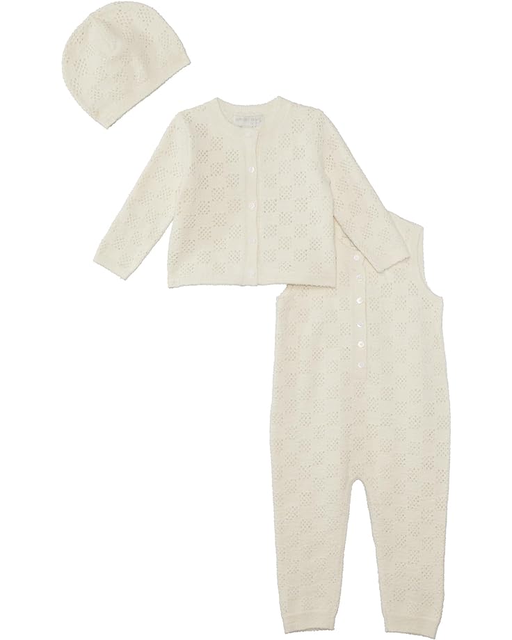 Barefoot Dreams Kids  CozyChic® Checkered Pointelle Baby Set (Infant)